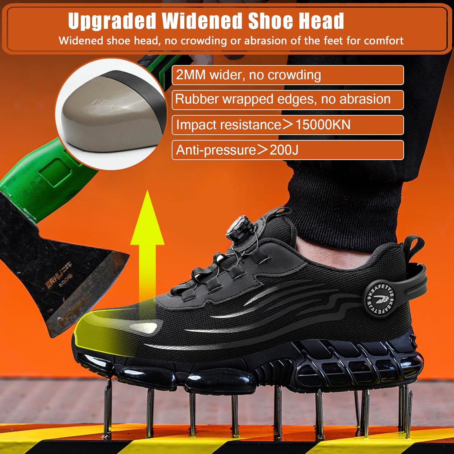 Thumbnail 2 de OBIDER Safety Trainers & Safety Shoes with air-cushion PU sole and steel toe