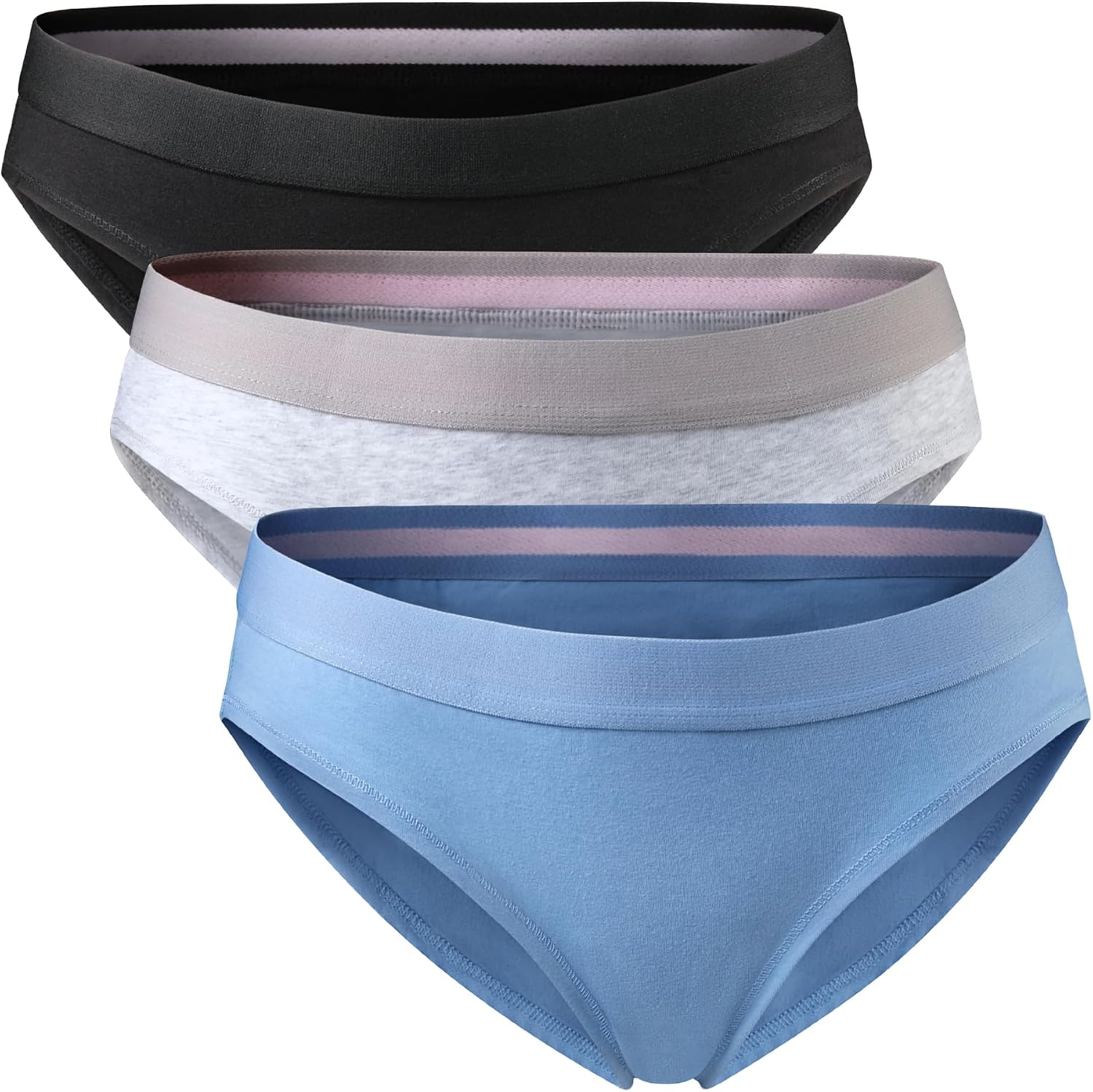 Detalle de DANISH ENDURANCE slips voor dames, 6-pack van biologisch katoen met bikinipasvorm