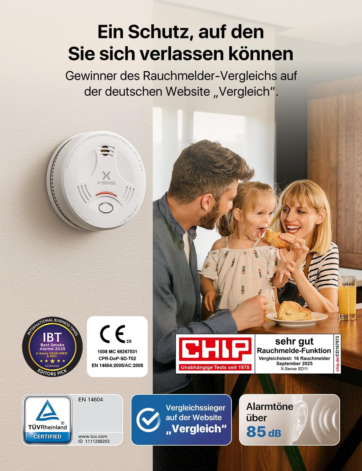 Thumbnail 1 de X-Sense Rauchmelder SD11 5er‑Set mit 10 Jahre Batterie