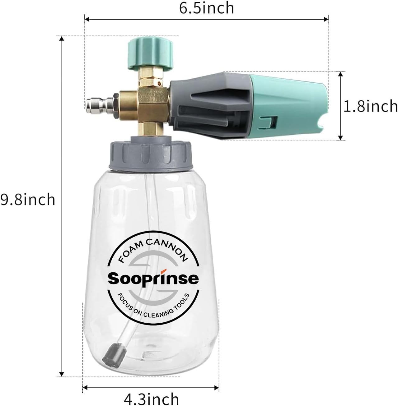Thumbnail 6 de Sooprinse Foam Cannon: Adjustable Snow Foam Lance with Transparent 1L Body
