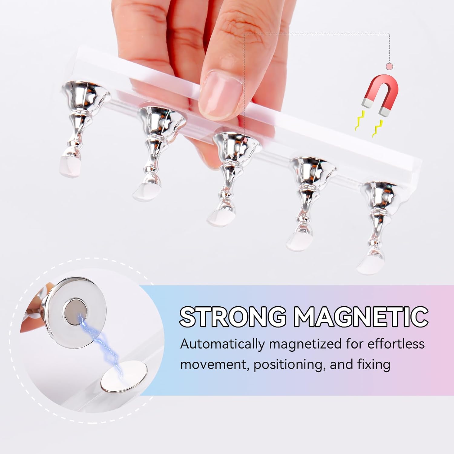 Detalle de Makartt Nail Art Stand, Silver