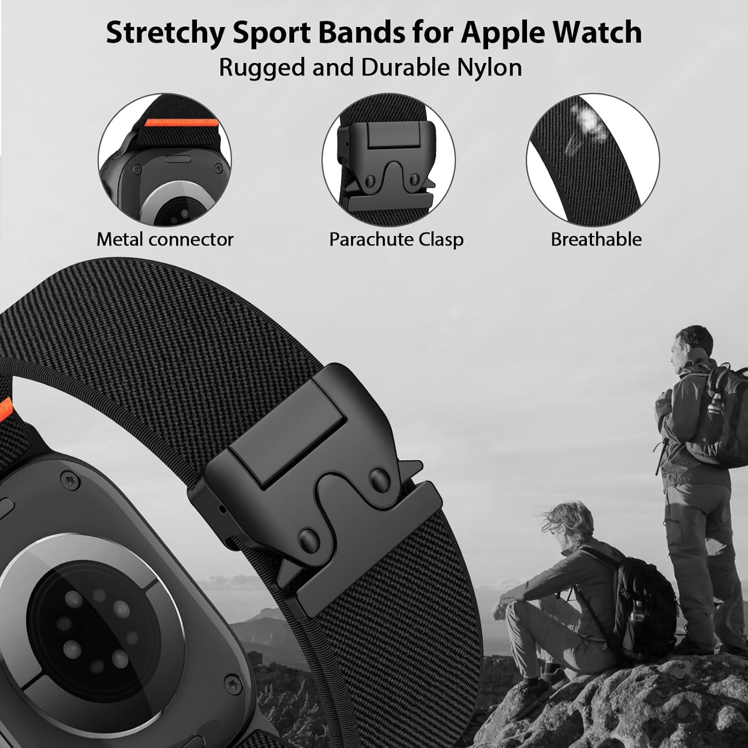Thumbnail 1 de Elastic Sport Band 49mm Apple Watch band