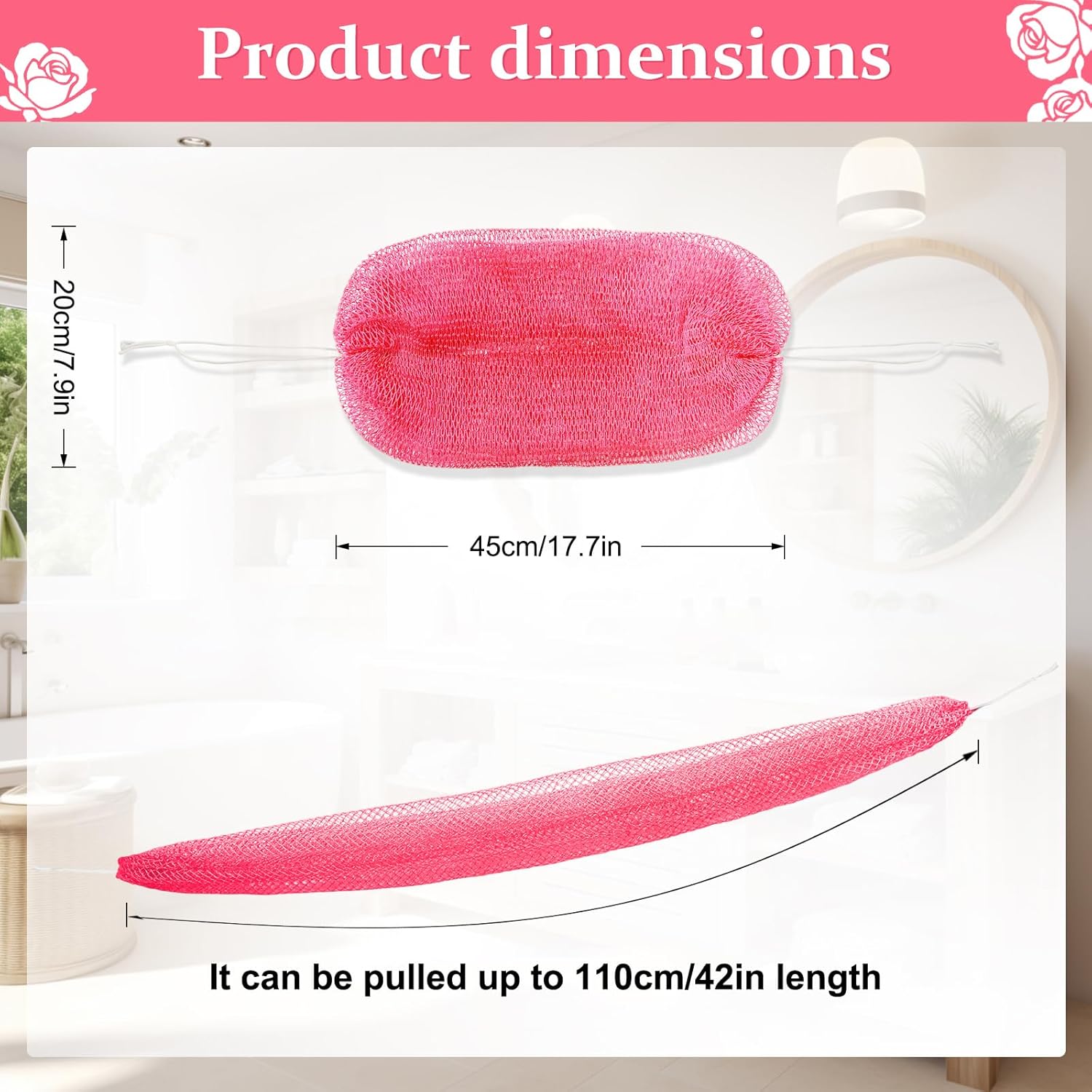Detalle 2 de African Net Sponge Authentic 1-piece Pink