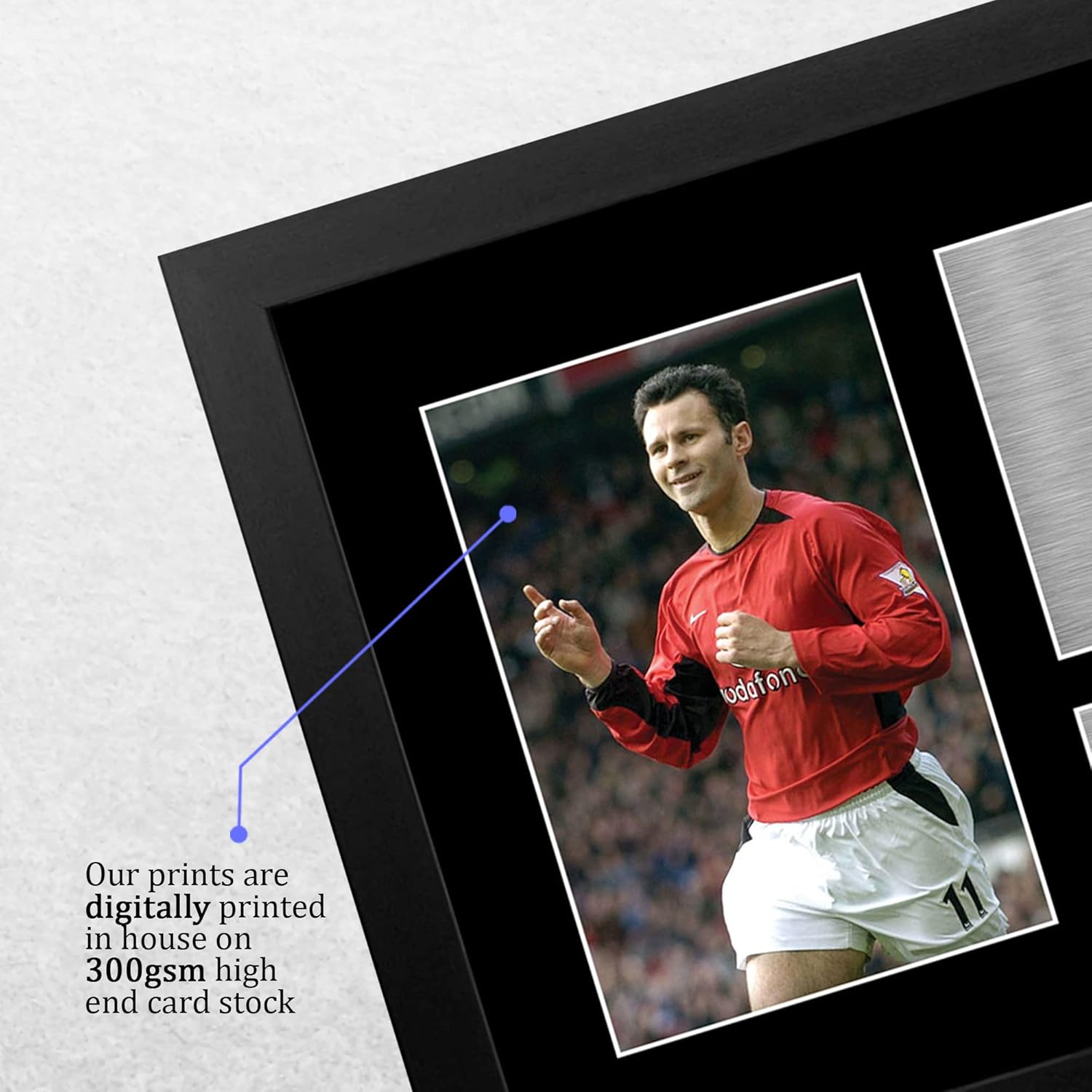 Thumbnail 3 de HWC Trading Ryan Giggs Gift Signed Framed A4 Printed Autograph Photo Display