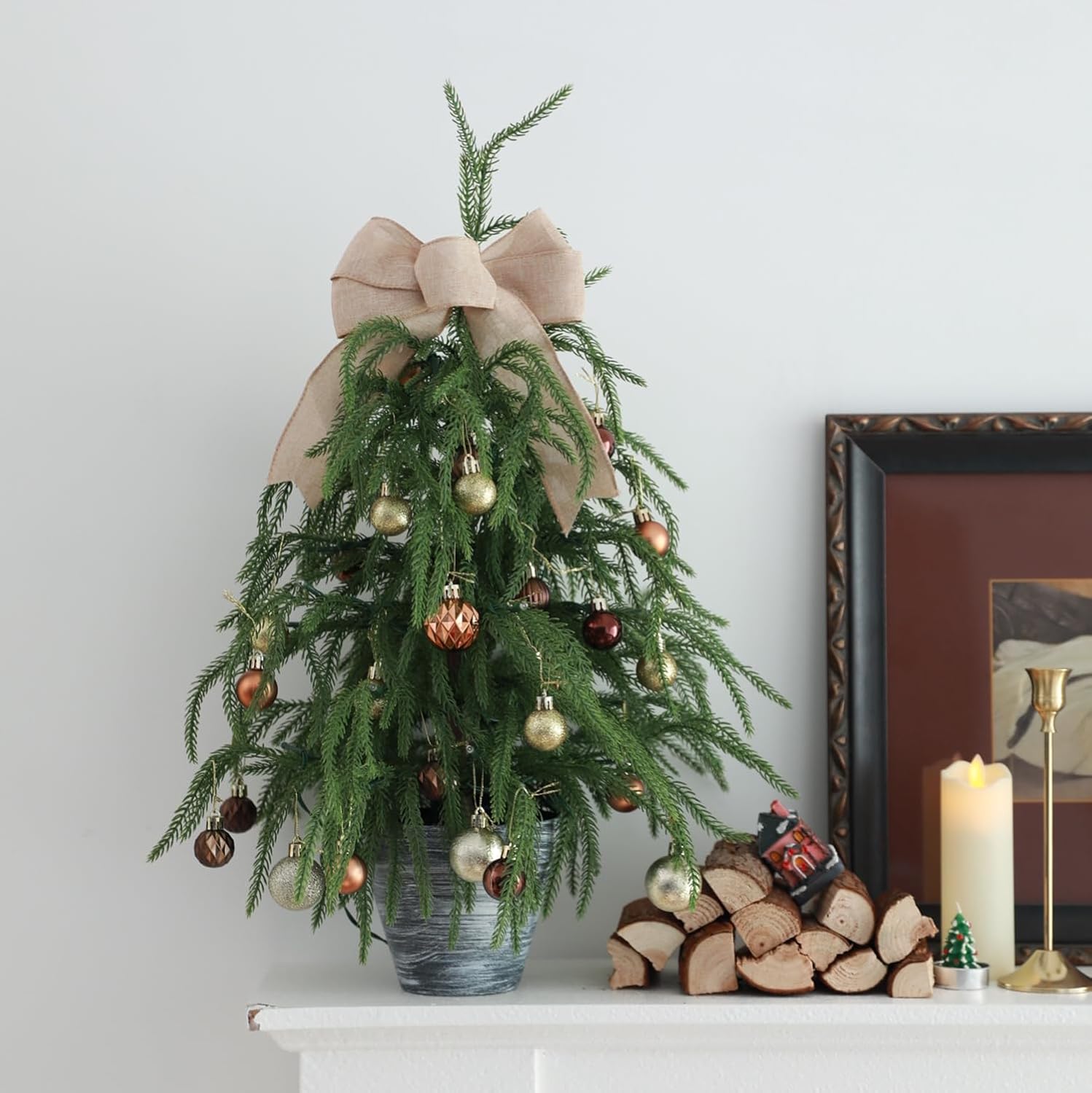 Detalle 2 de HipTree Pre-Lit Mini Christmas Tree 2ft