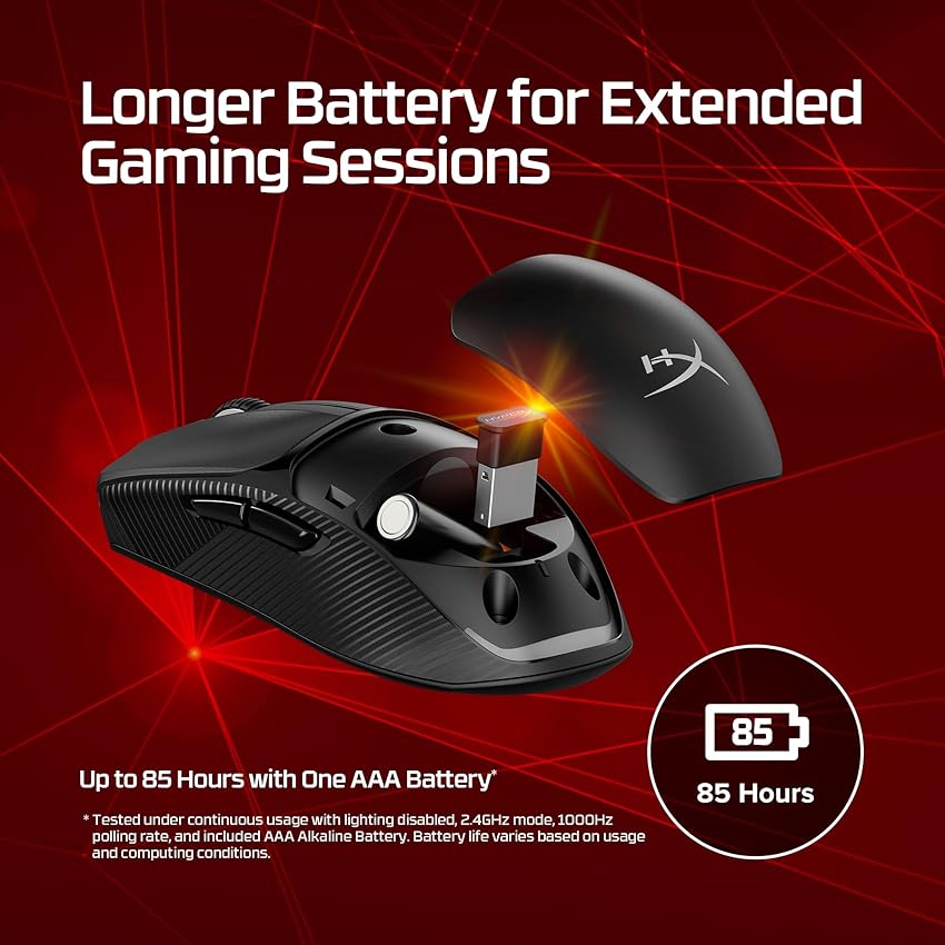 Thumbnail 3 de HyperX Pulsefire Fuse ratón gaming 75 g inalámbrico
