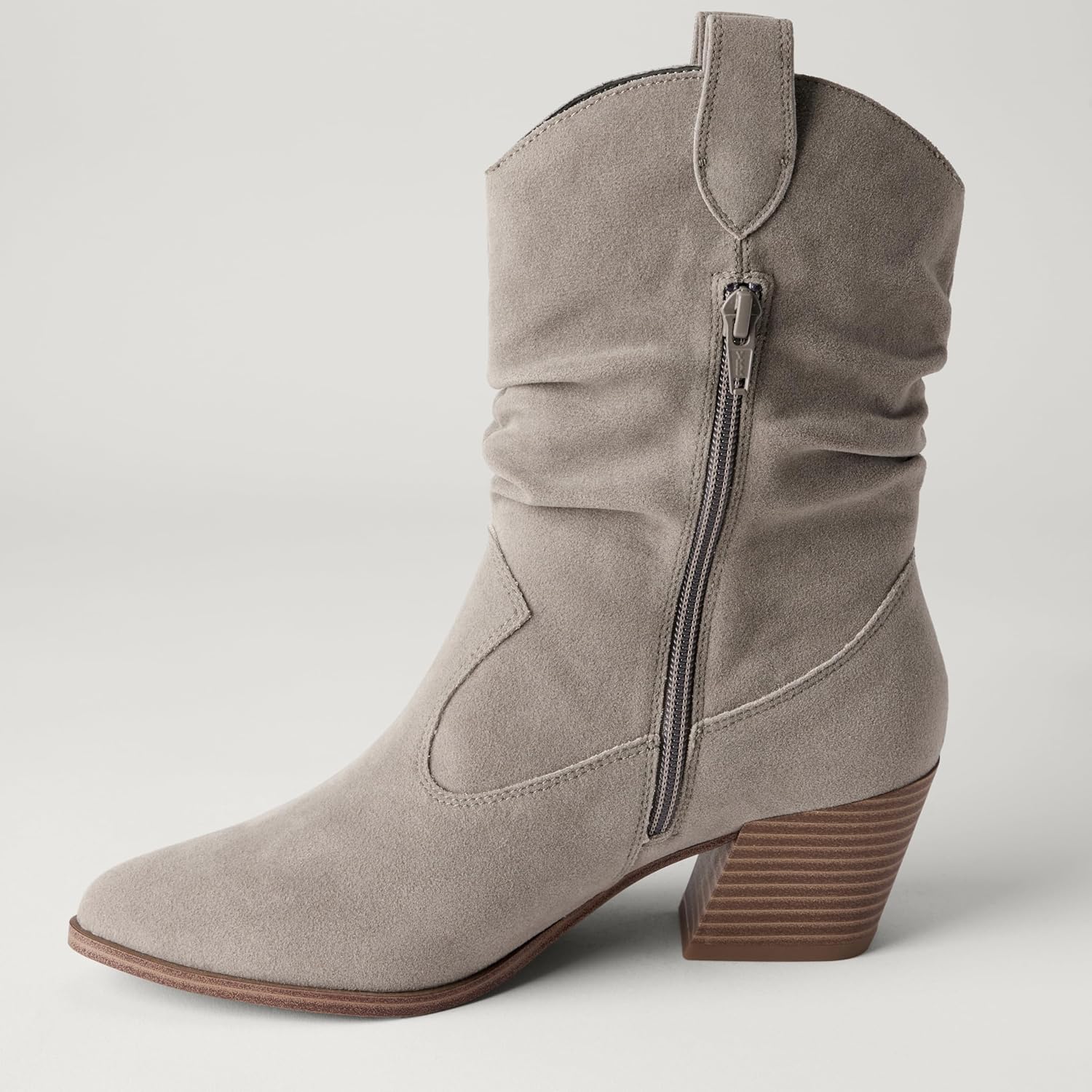 Thumbnail 2 de Amazon Essentials Damen modische halbhohe Westernstiefel – mit 5,7 cm Blockabsatz und seitlichem Reißverschluss