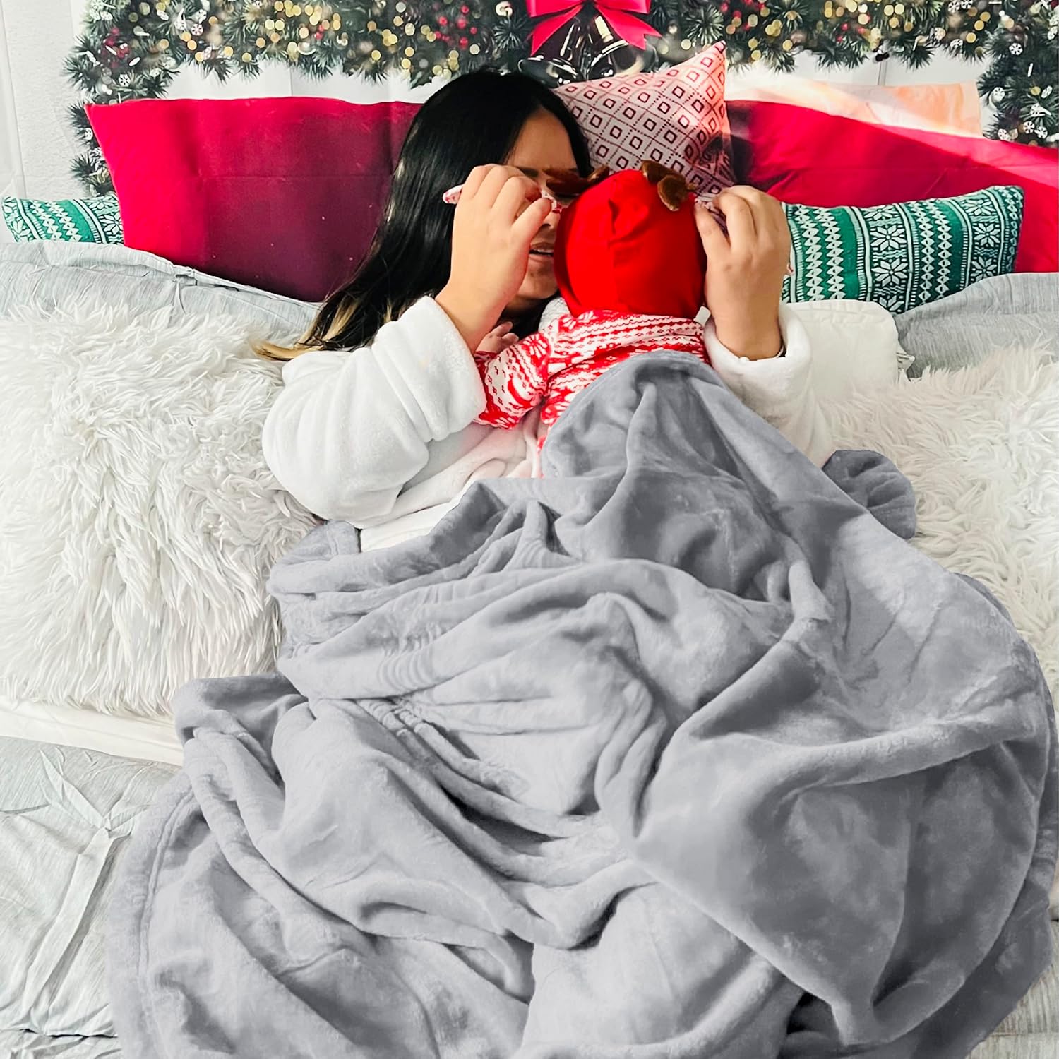 Thumbnail 4 de Bedsure Fleece Throw Blanket 150x200 cm