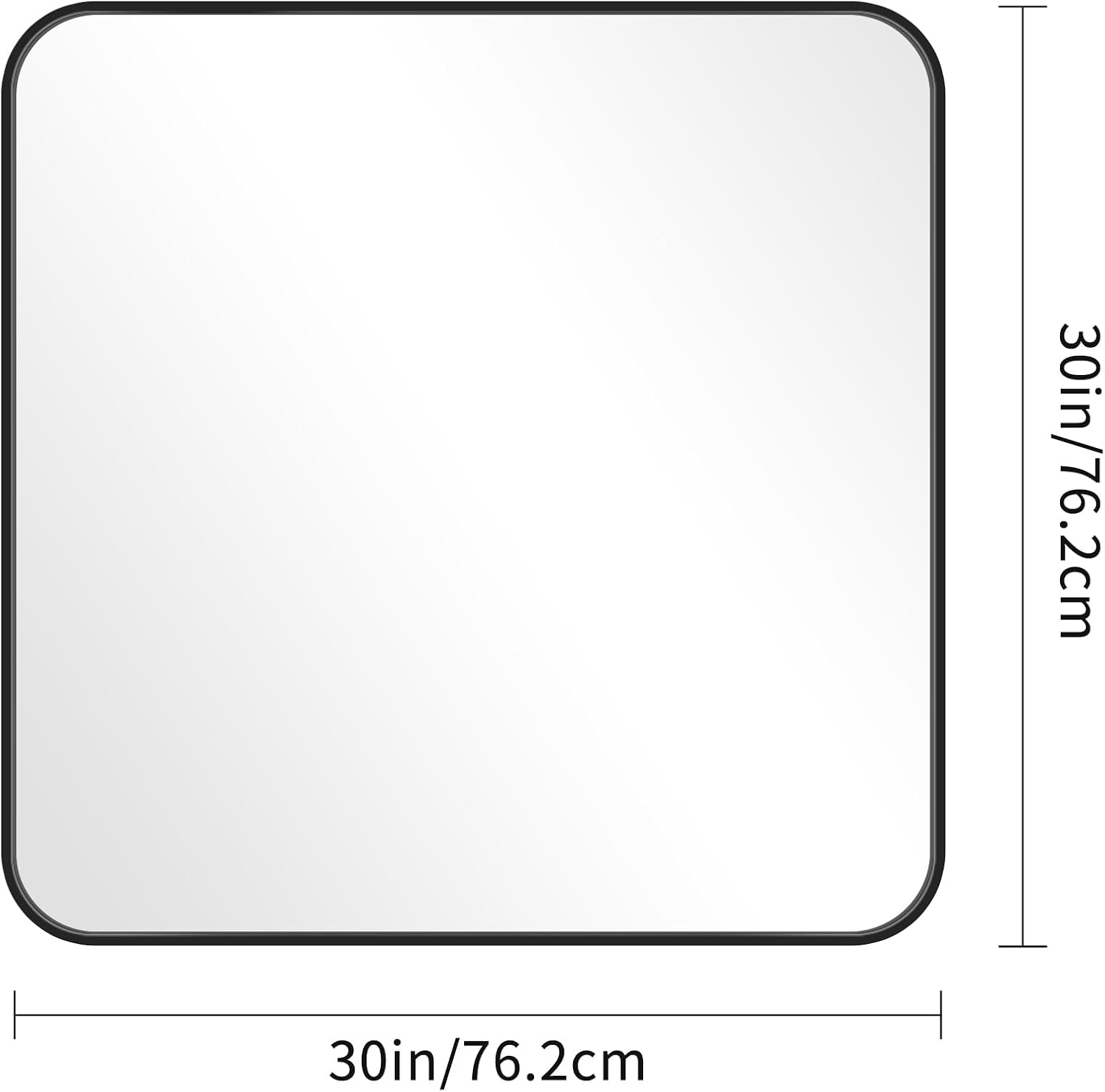 Thumbnail 6 de COFENY 30 x 30 Inch Square Bathroom Mirror with Black Metal Frame