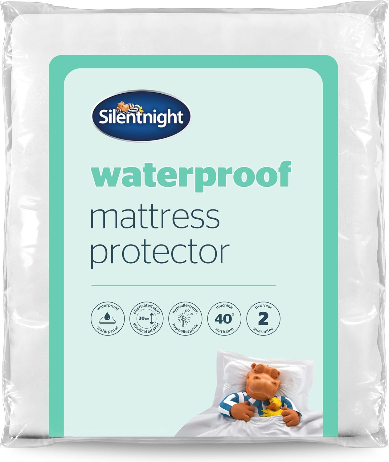 Detalle de Silentnight Waterproof Mattress Protector Small Double (4ft): Quiet, Durable, and Hypoallergenic