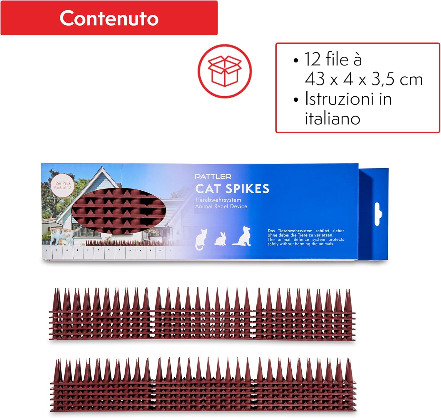 Thumbnail 5 de PATTLER Dissuasori per Piccioni 43 cm Marrone