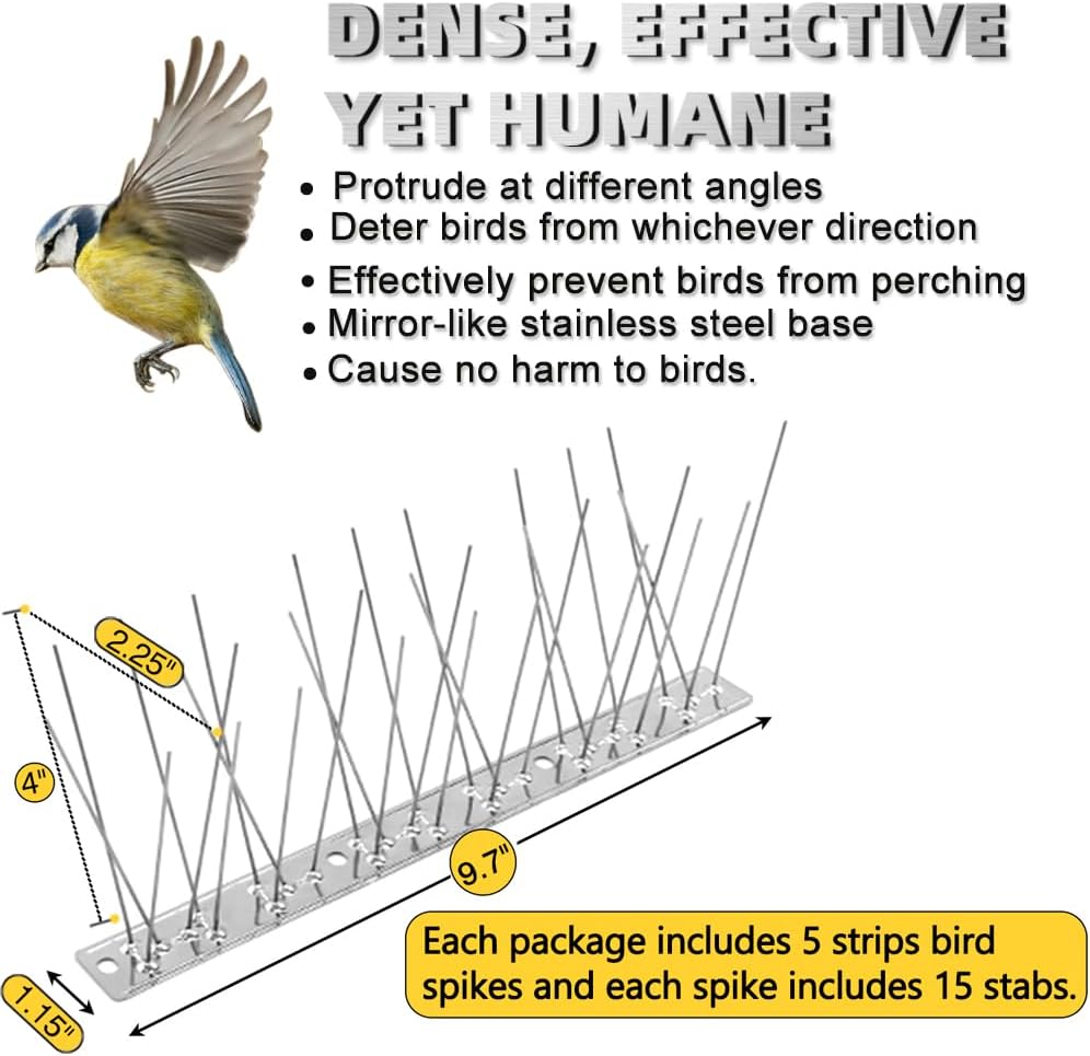 Thumbnail 2 de Bird Spikes for Pigeons Small Birds 1.2m Coverage