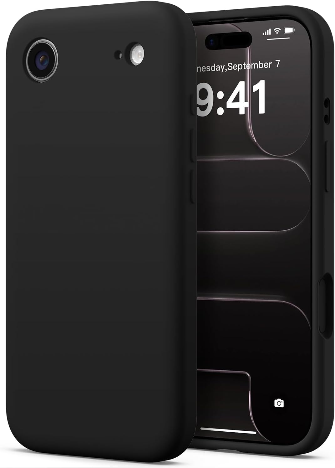 Detalle de AOTESIER iPhone 17 Airケース シリコーン製・カメラ全面保護・マイクロファイバー裏地