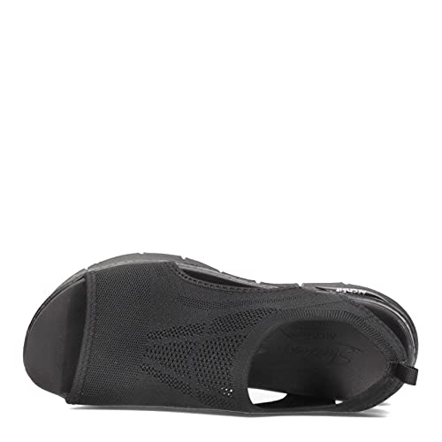 Detalle de Skechers Arch Fit City Catch Mujer Sandali en Black Knit (40 EU) – comodidad con soporte