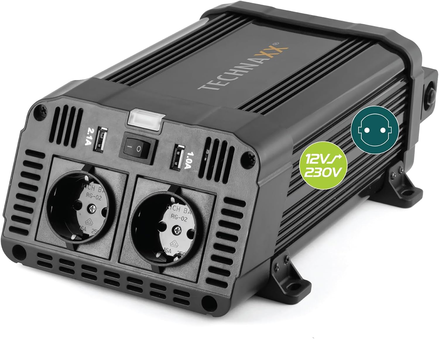 Thumbnail 2 de Technaxx Onduleur de voiture 200W 12V-230V