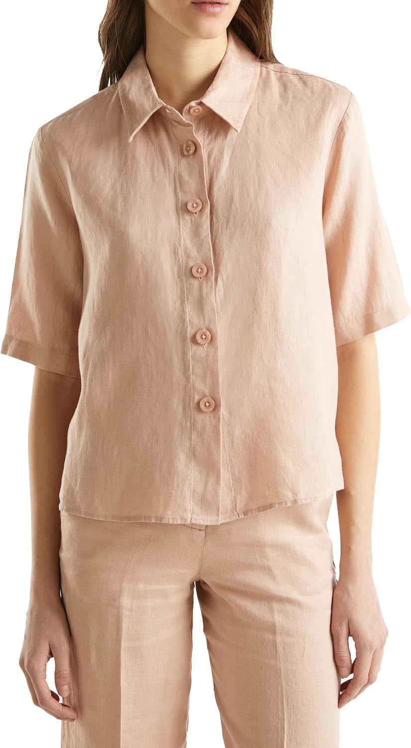 Thumbnail 6 de Benetton Damen Leinenbluse 5bml5qb75