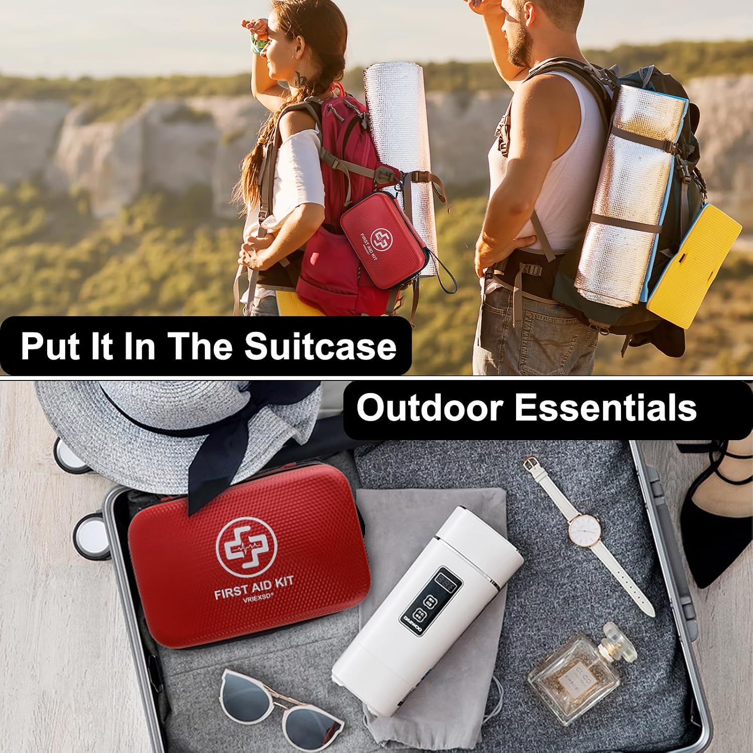 Thumbnail 5 de VRIEXSD Premium 320-Piece Waterproof EVA First Aid Kit