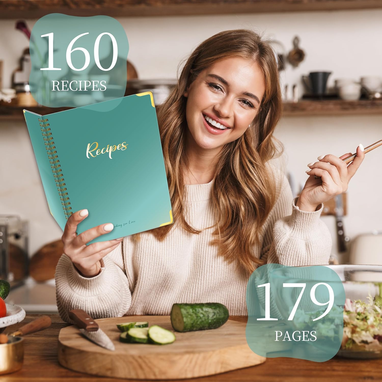 Thumbnail 4 de RUKAR Blank Recipe Book 175 pages