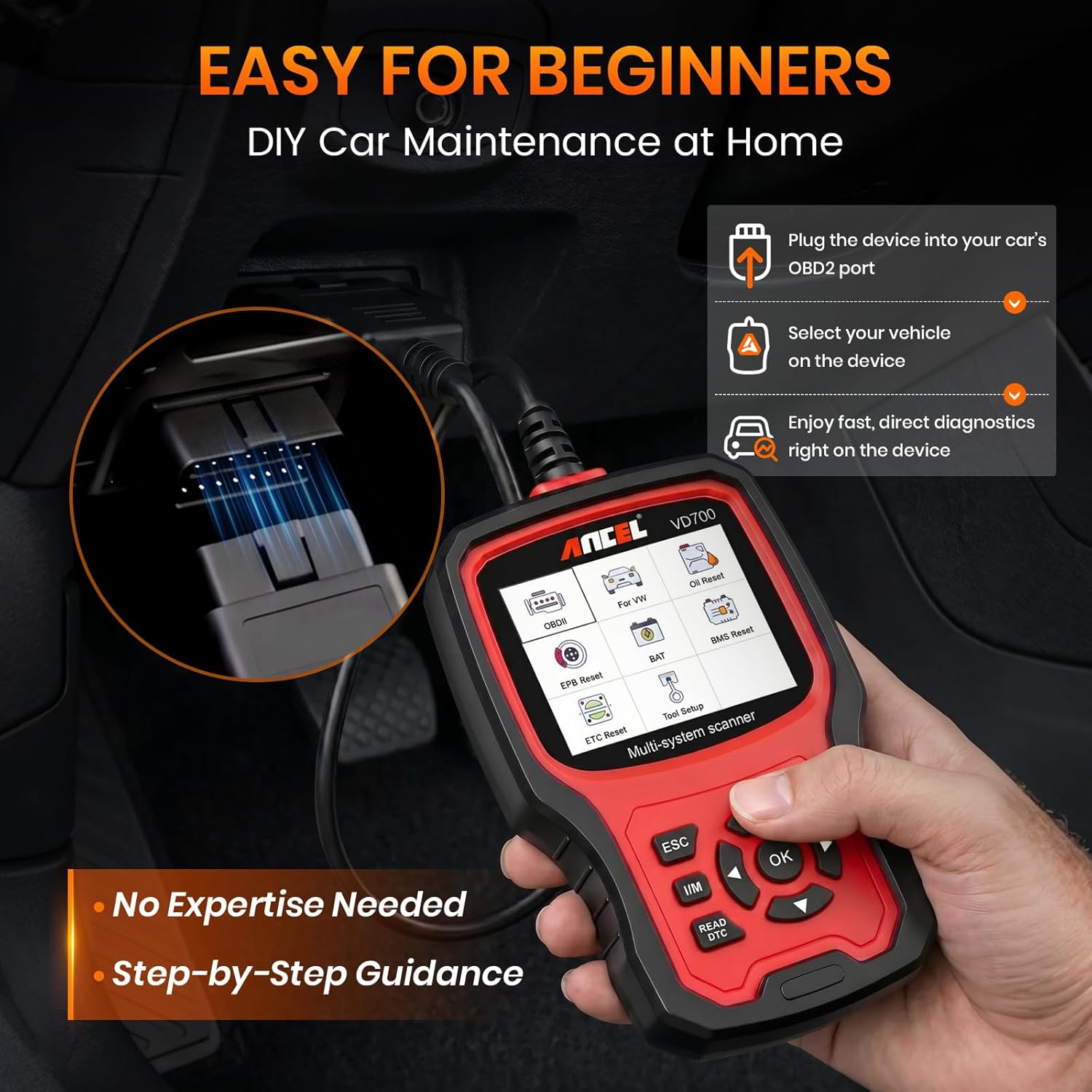 Thumbnail 6 de ANCEL VD700 OBD2 Scanner 2023