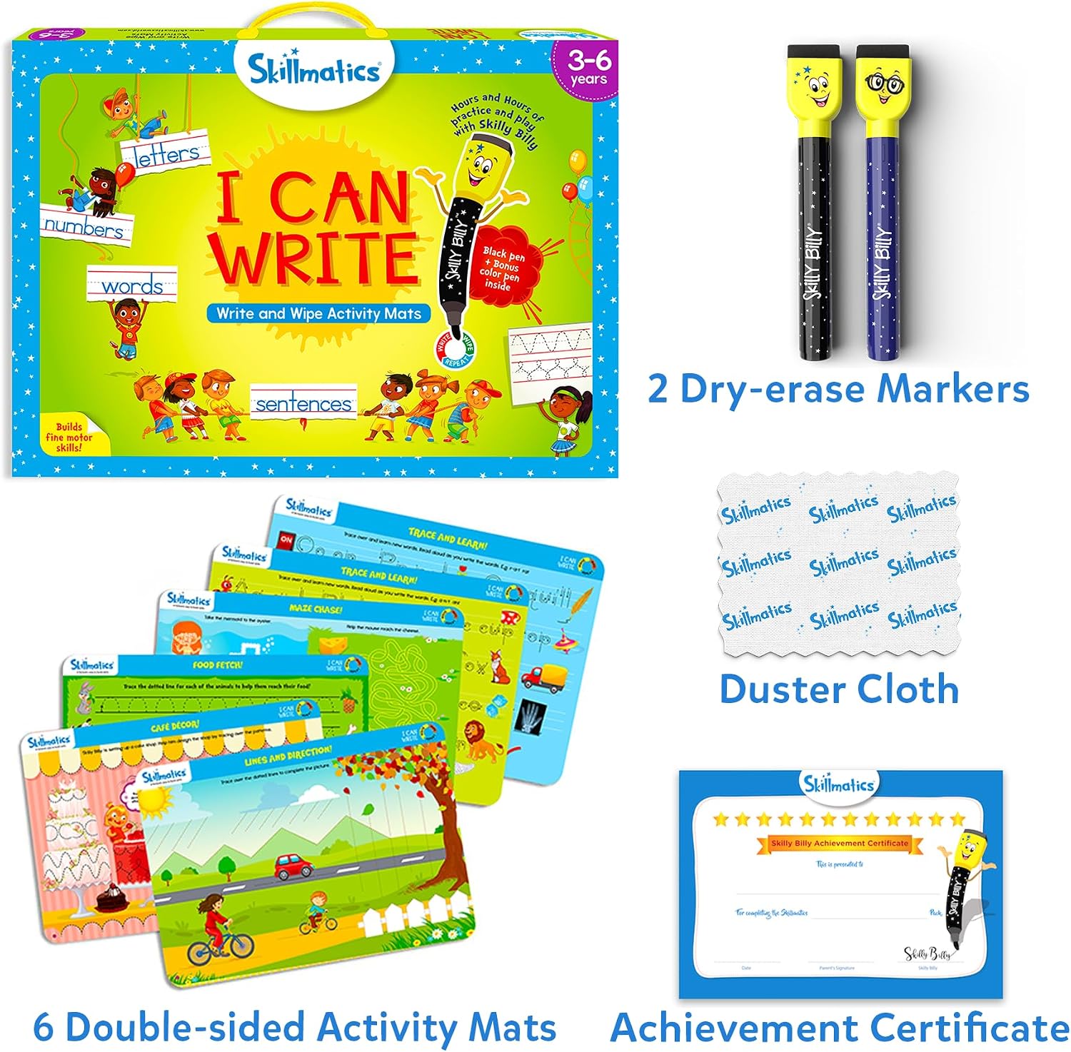 Thumbnail 1 de Skillmatics I Can Write Reusable Mats 14 Activities