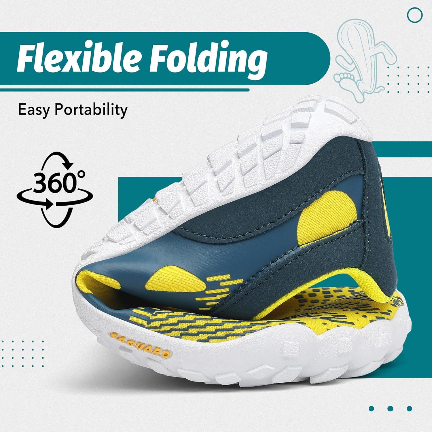 Thumbnail 5 de SAGUARO Barfußschuhe Unisex – Outdoor Zehenschuhe mit breiter Zehenbox, Zero-Drop und Schnellschnürsystem (Gr. 36–48)