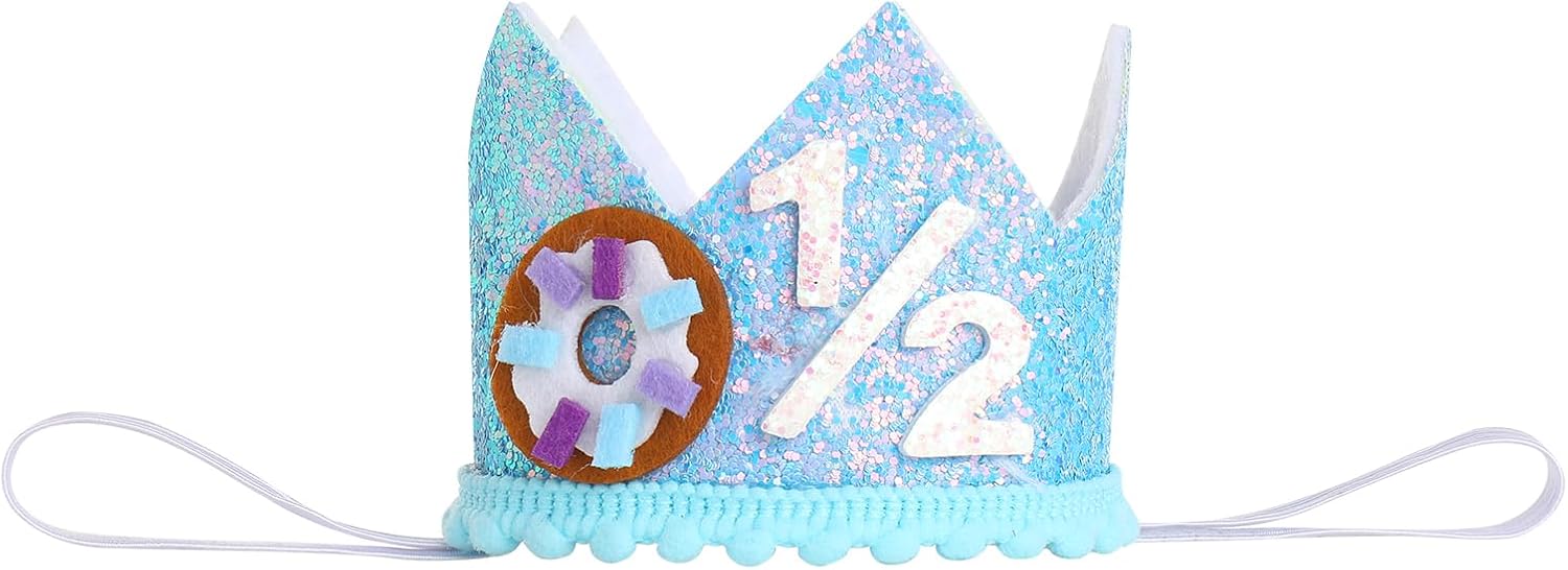 Thumbnail 3 de IDOPIP Costume bébé garçon 6-9 mois anniversaire : combinaison, short à bretelles et couronne pour les photos