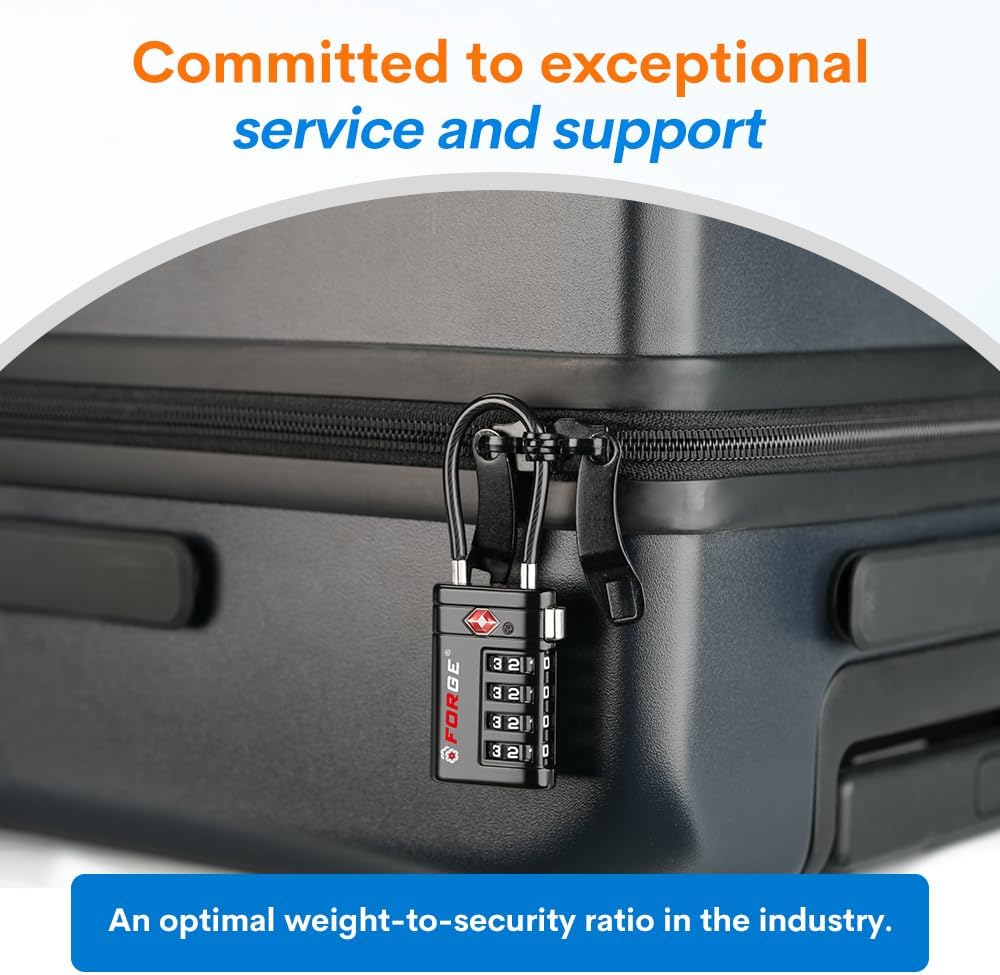 Detalle 1 de Forge TSA locks 4-digit combination