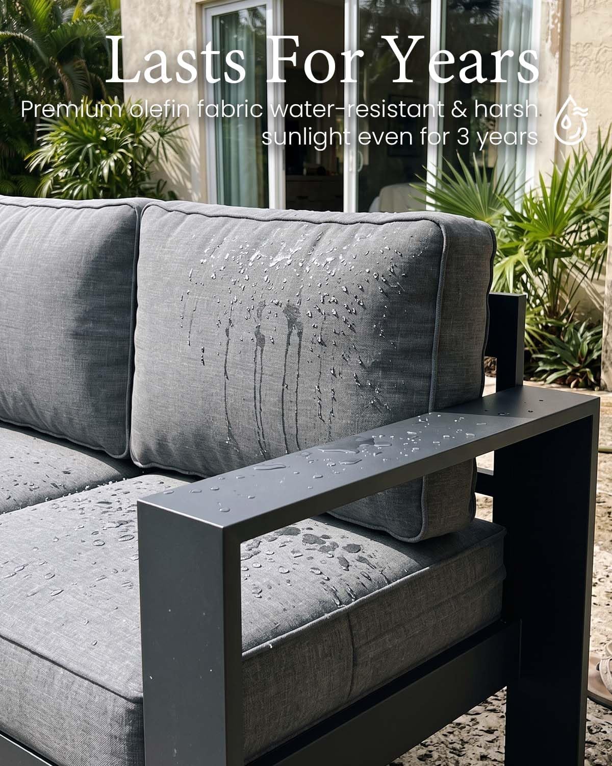 Detalle de LayinSun Aluminum Patio Furniture Set