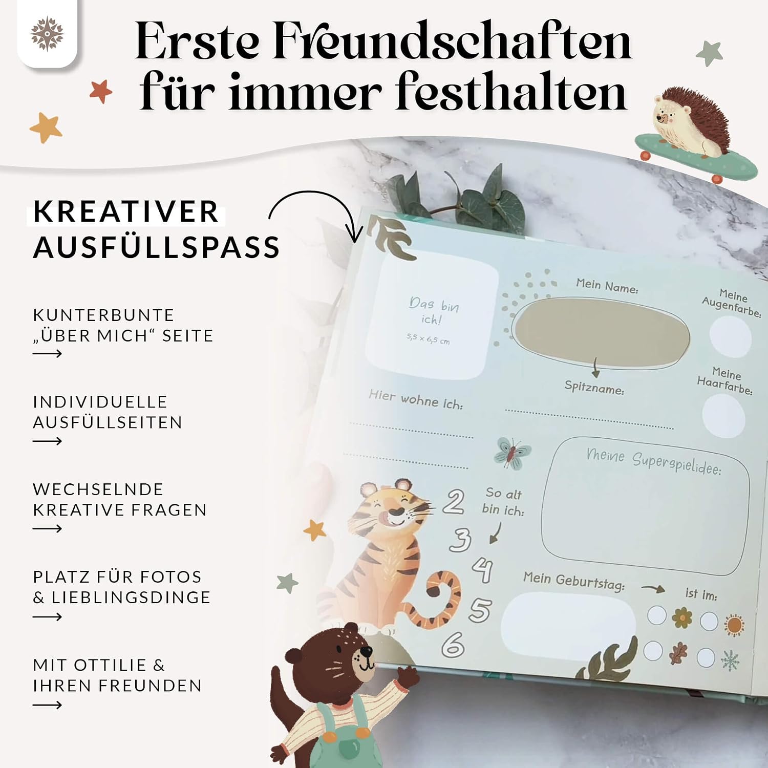 Thumbnail 2 de Lebenskompass Freundebuch Kindergarten Einhorn