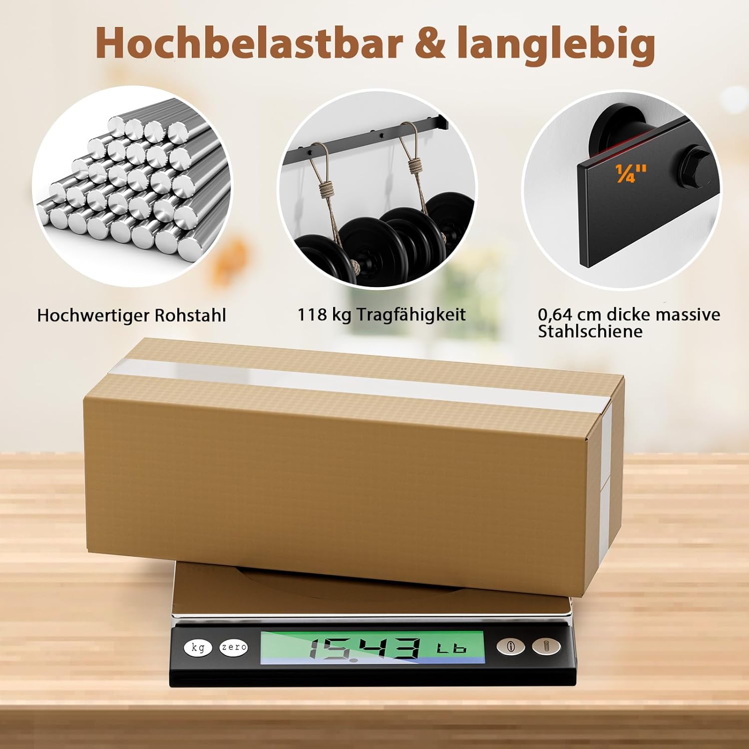 Thumbnail 5 de Signstek Schiebetürbeschlag 200 cm Set