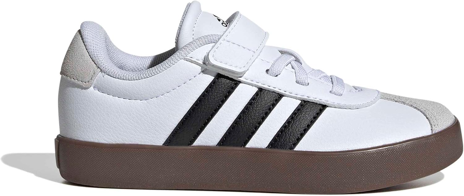Detalle de adidas Vl Court 3.0 Schuhe für Kinder – FTWR White/Core Black/Grey One, 31 EU