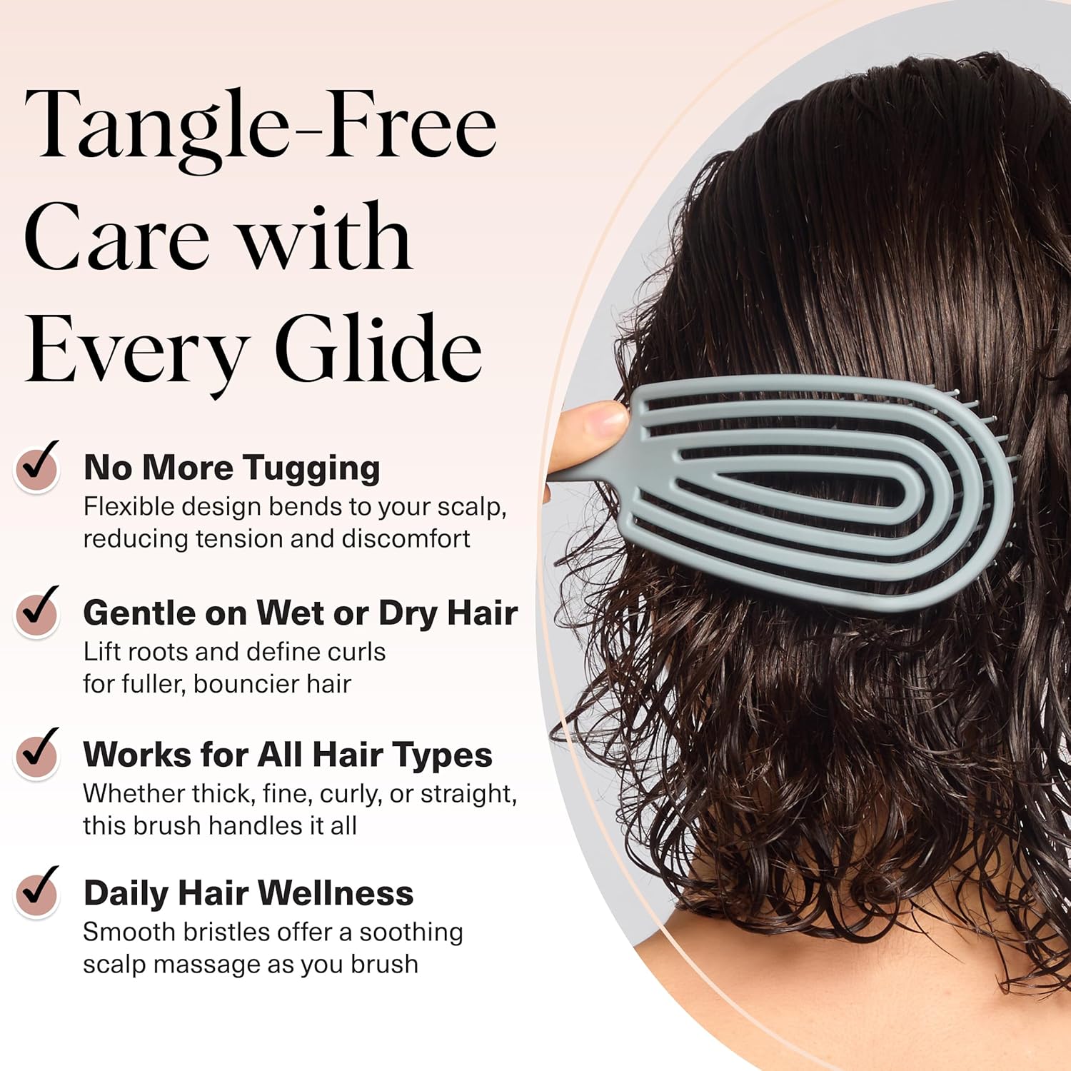 Thumbnail 1 de Kitsch Detangler Brush flexible detangler for curly hair