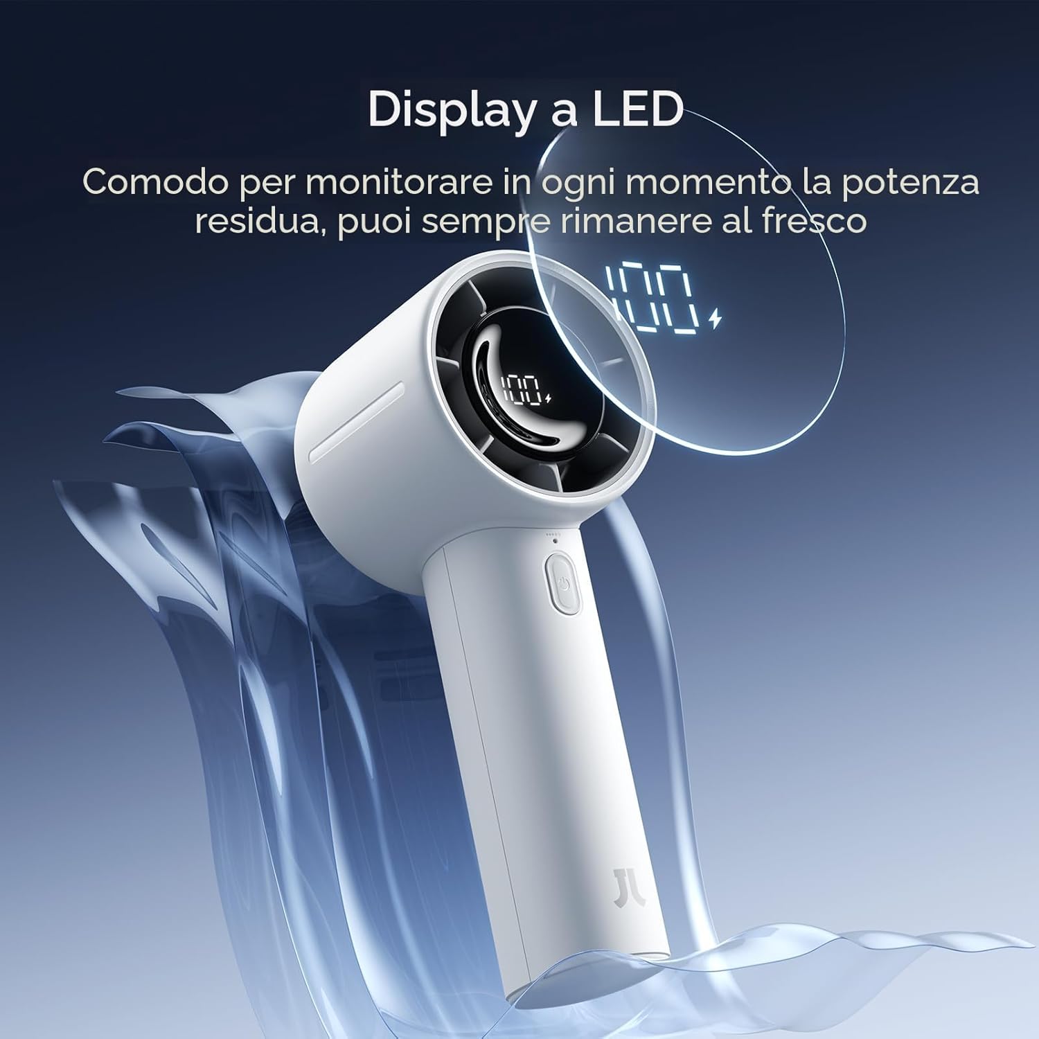 Thumbnail 5 de JISULIFE Mini ventilatore portatile da 5000 mAh: potenza leggera per viaggio, trucco e outdoor