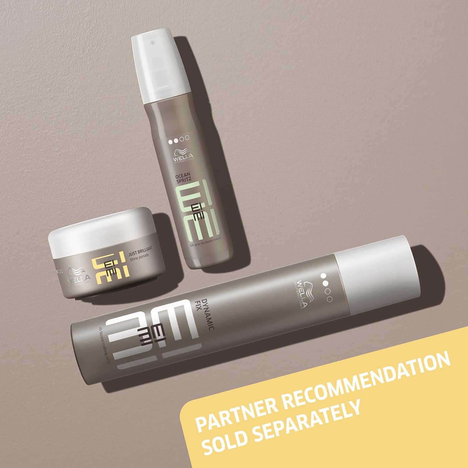 Thumbnail 5 de Wella Professionals EIMI Just Brilliant Hair Styling Pomade (Hold Level 1) – Anti-Frizz & Heat Protection, 75 ml