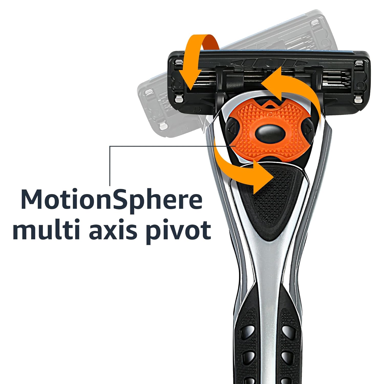 Thumbnail 4 de Amazon Basics 3-Blade Shaver with MotionSphere Pivot and Dual Lubrication Strip (Handle + 20 Refills)