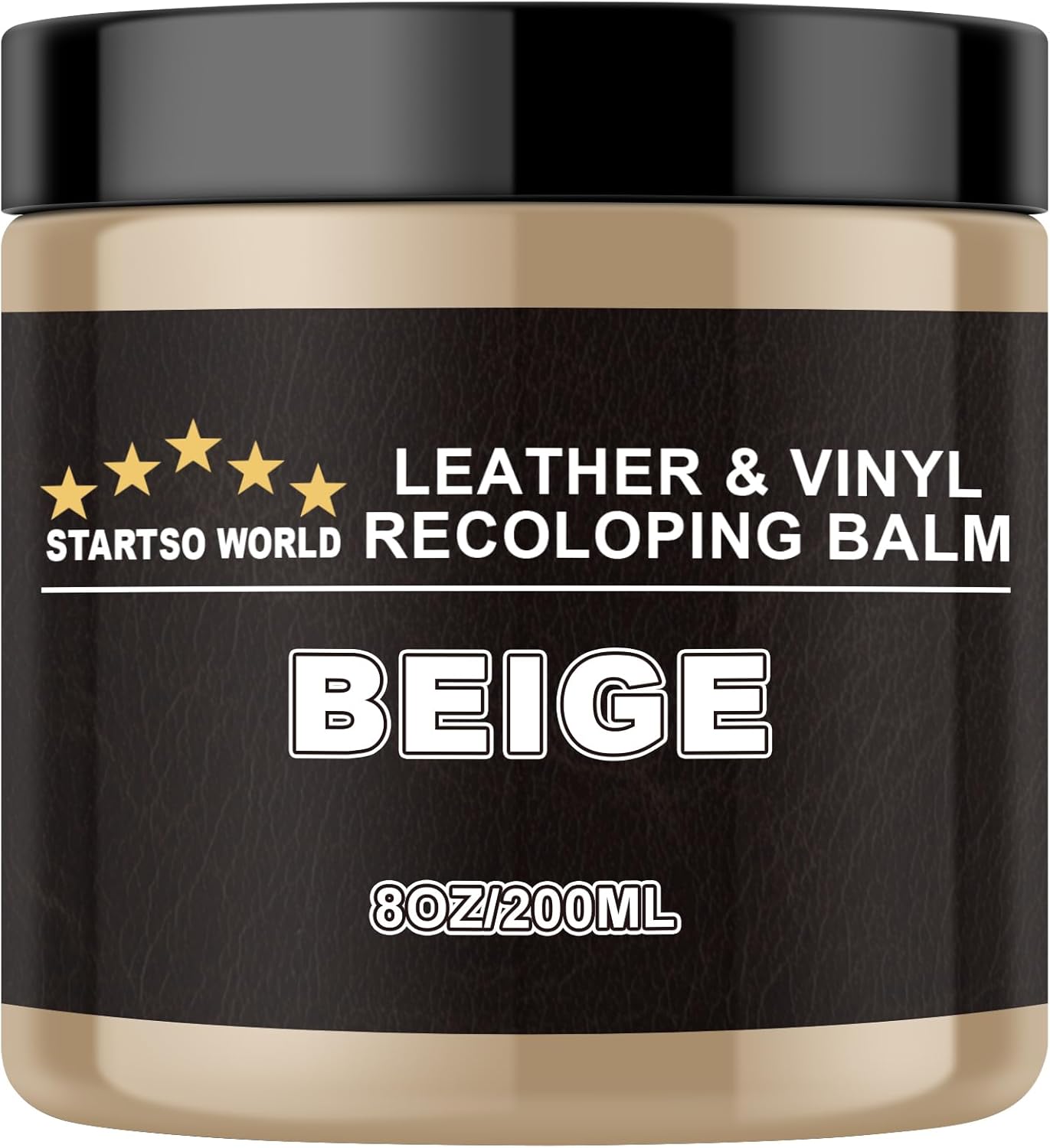 Detalle de STARTSO WORLD Camel Leather Recoloring Balm — leather repair kit for couches, car seats, and scratched leather