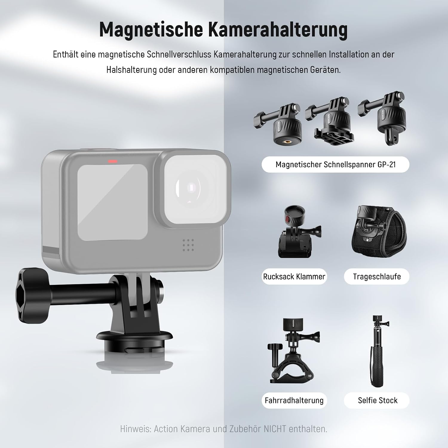 Detalle de NEEWER magnetische Hals-Halterung mit Pocket 3 Käfig für POV-Aufnahmen (GP39)