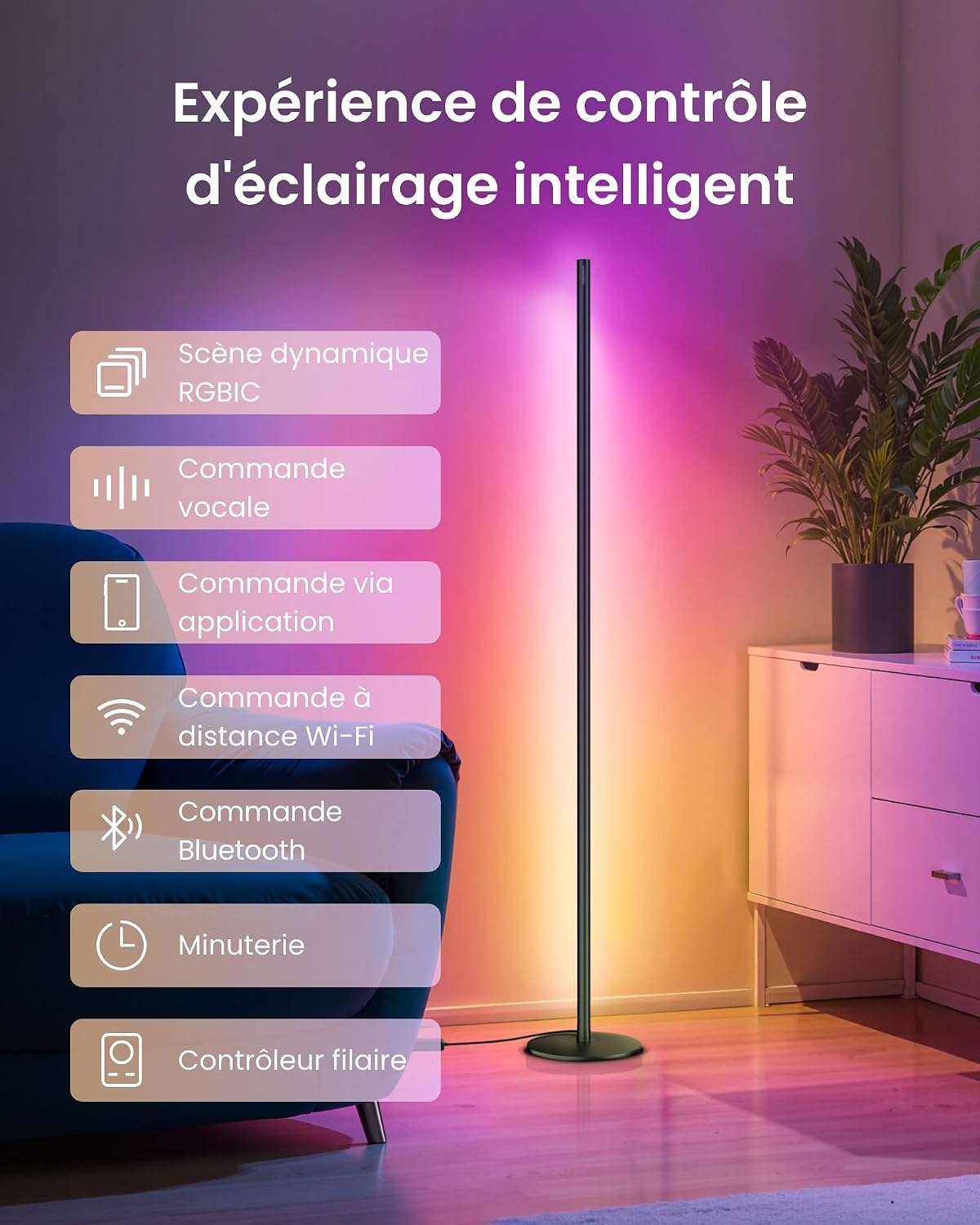 Detalle 2 de SwitchBot Matter lampadaire 1200lm