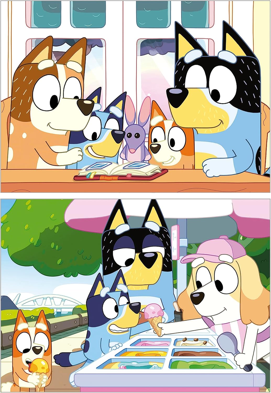 Thumbnail 1 de Ensemble Educa de deux puzzles Bluey de 48 pièces (valisette de rangement) dès 5 ans