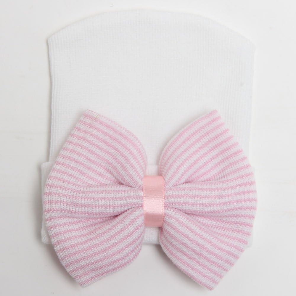 Thumbnail 6 de DRESHOW newborn hospital hat with big bow (4-pack) for 0–3 months