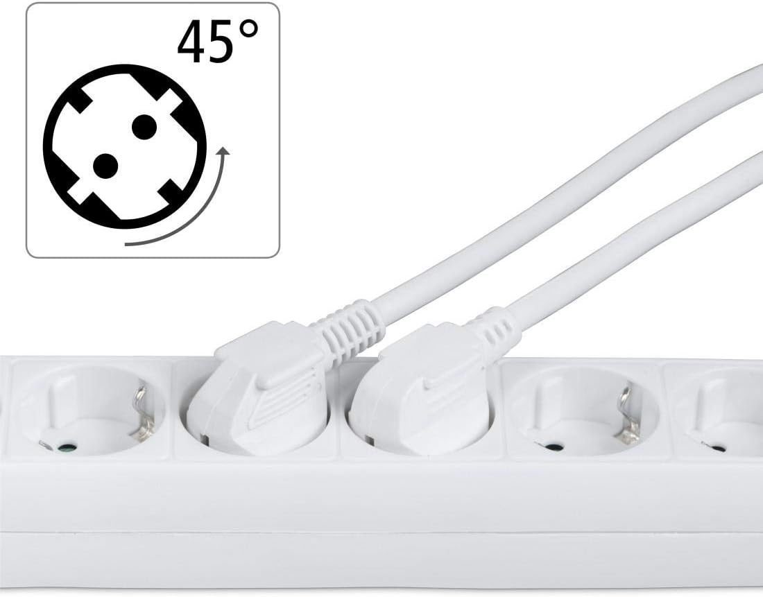 Thumbnail 4 de Hama 6-fach Steckdosenleiste mit 3 m Kabel, Kippschalter und erhöhtem Berührungsschutz (weiß)
