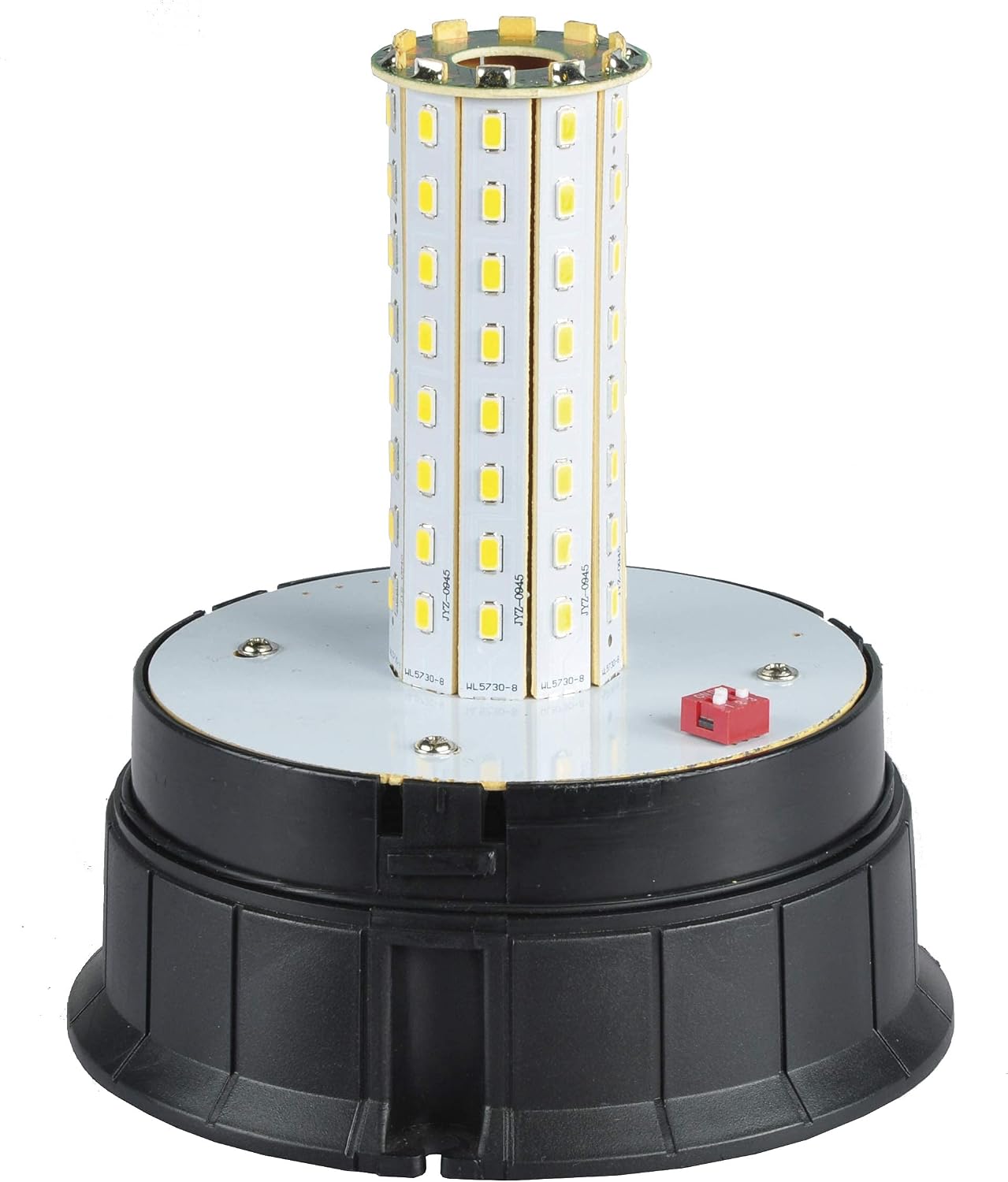 Detalle de Gyrophare LED orange 12/24 V avec base magnétique pour véhicule – balise d’alerte ambre