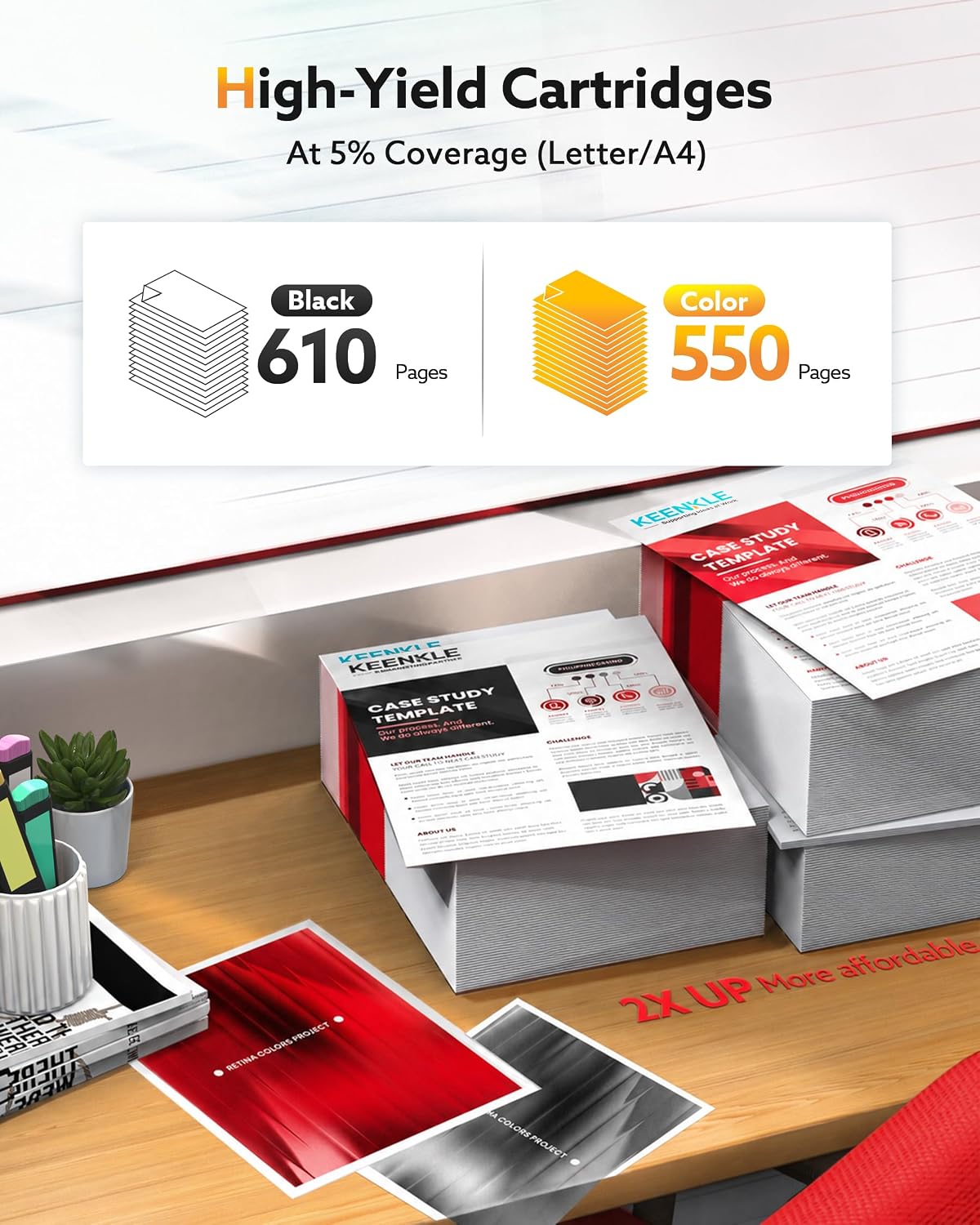 Thumbnail 2 de Keenkle 540XL and 541XL Compatible Ink Cartridges for Canon PIXMA M-series