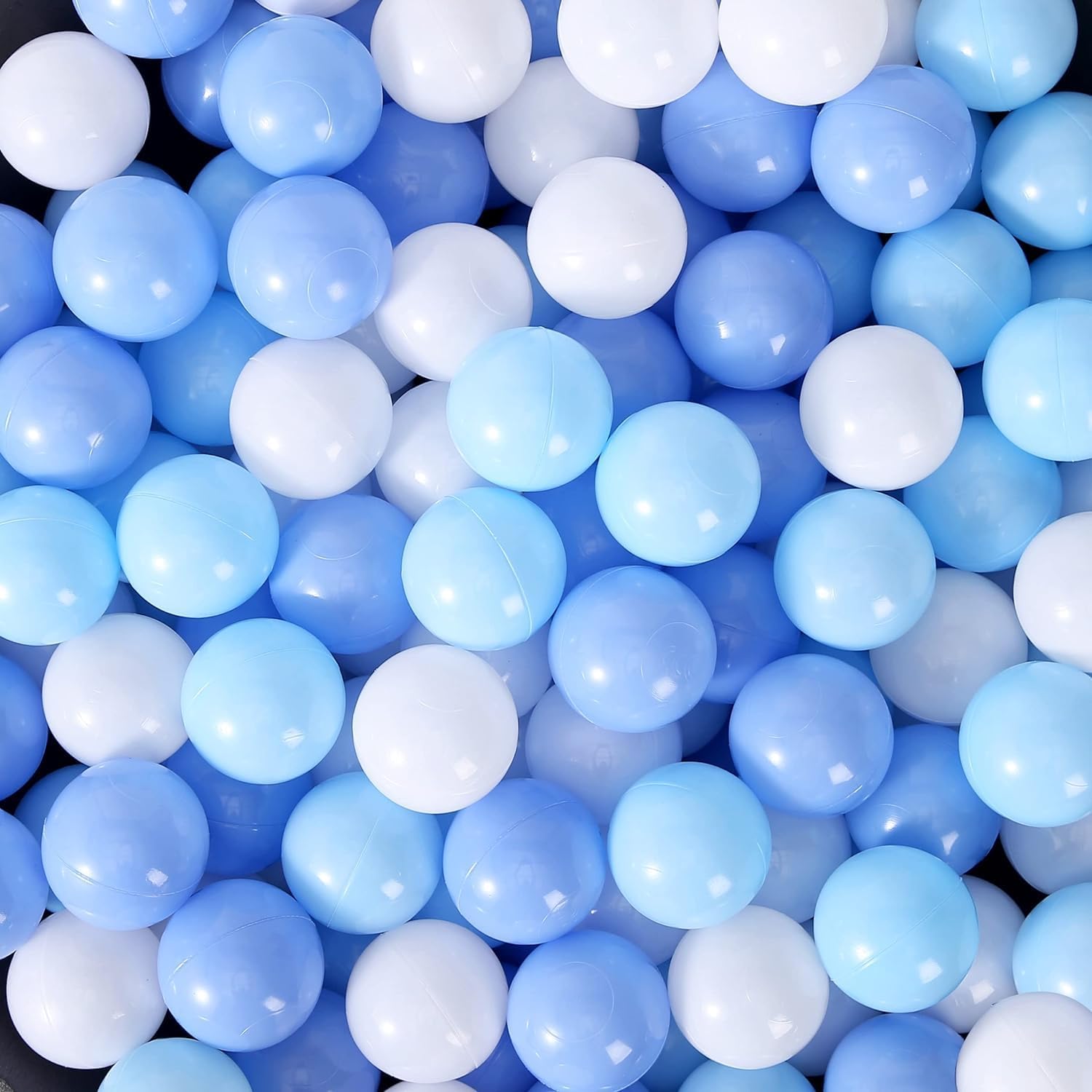 Detalle de MoonxHome Crush-Proof Pastel Plastic Balls (2.15 in) — Pack of 100