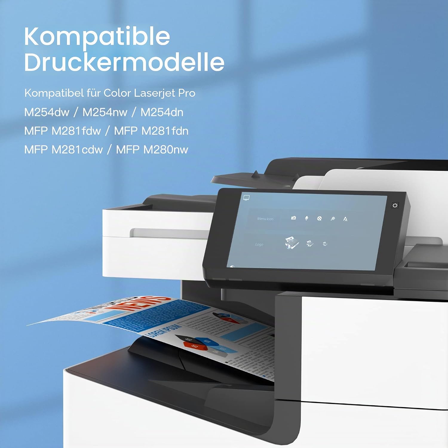 Detalle de GPC IMAGE 203X Schwarz – kompatibel mit HP 203X/203A CF540X CF540A, 2er-Pack