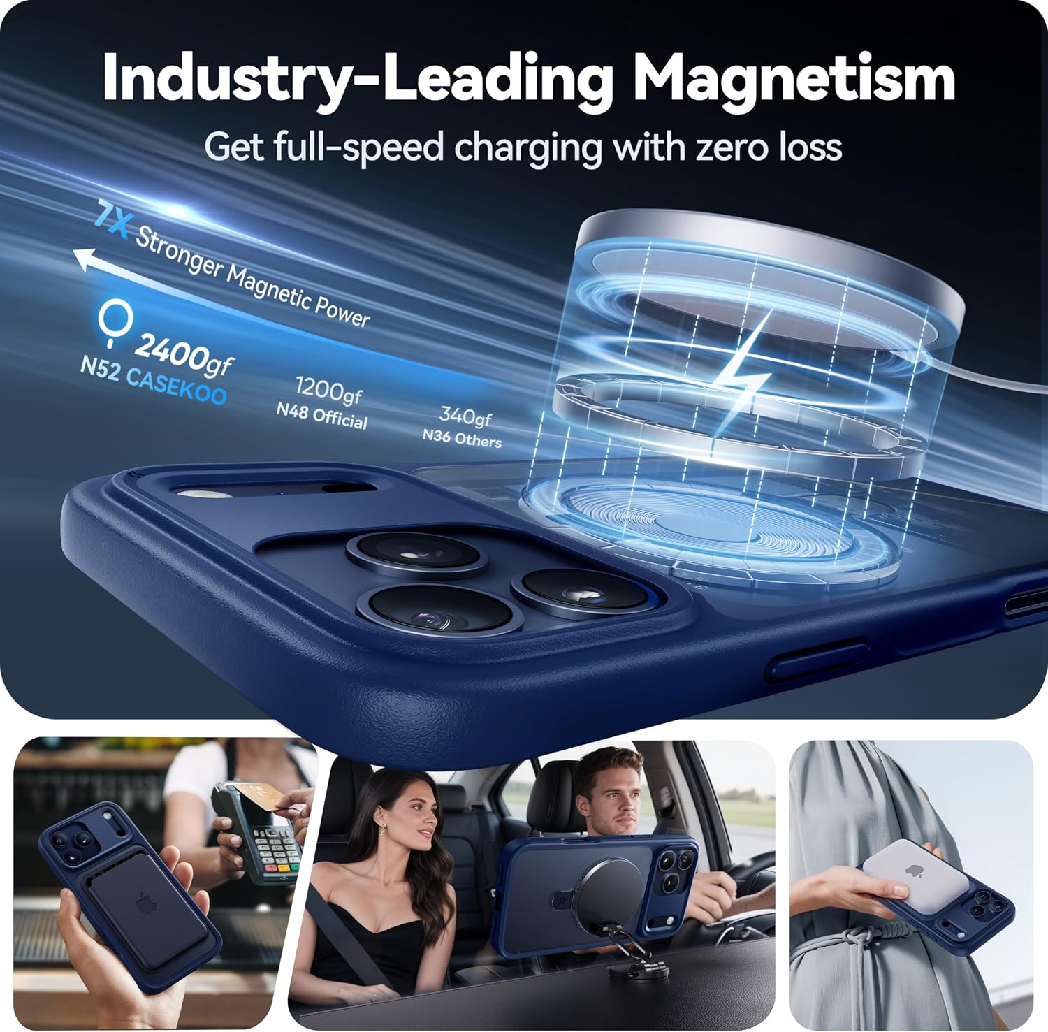 Detalle 2 de CASEKOO iPhone 17 Pro Max magnetic slim case 6.9"