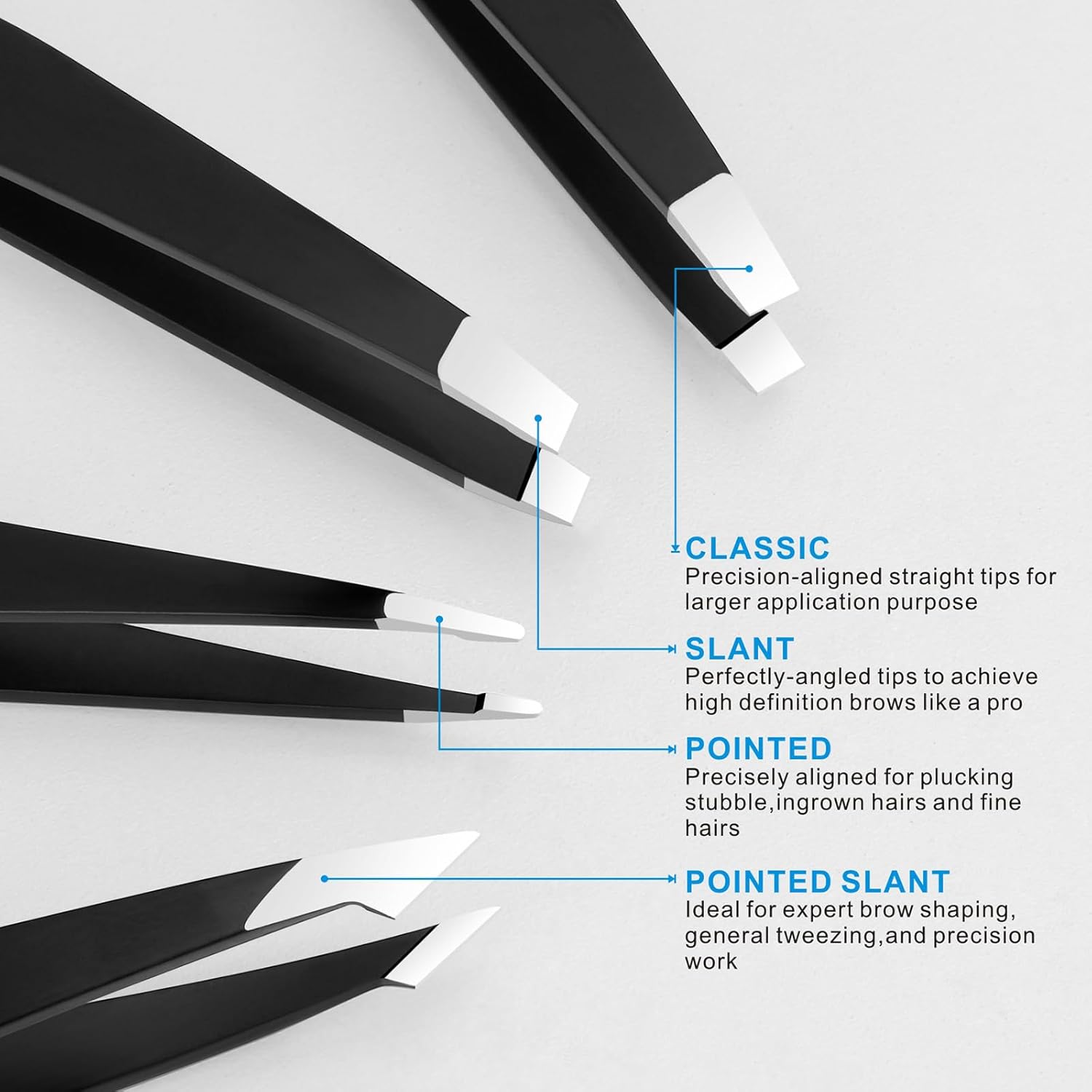 Thumbnail 2 de Pefei Tweezers Set Professional precision tweezers
