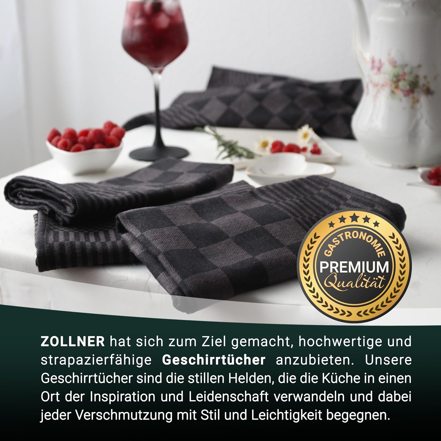 Thumbnail 5 de ZOLLNER Geschirrtücher 65x65 cm Baumwolle