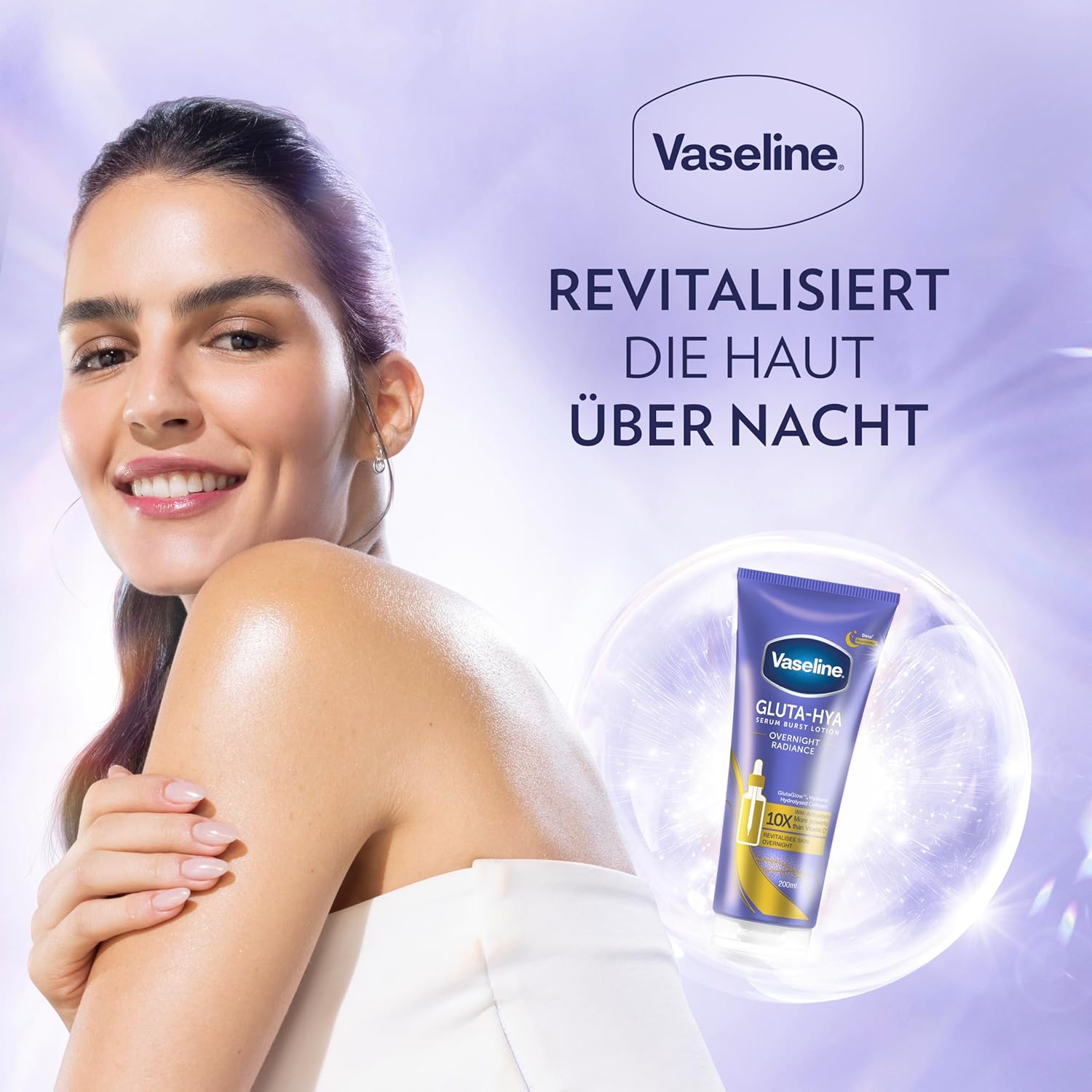 Thumbnail 3 de Vaseline Gluta-Hya Overnight Radiance Serum 400 ml