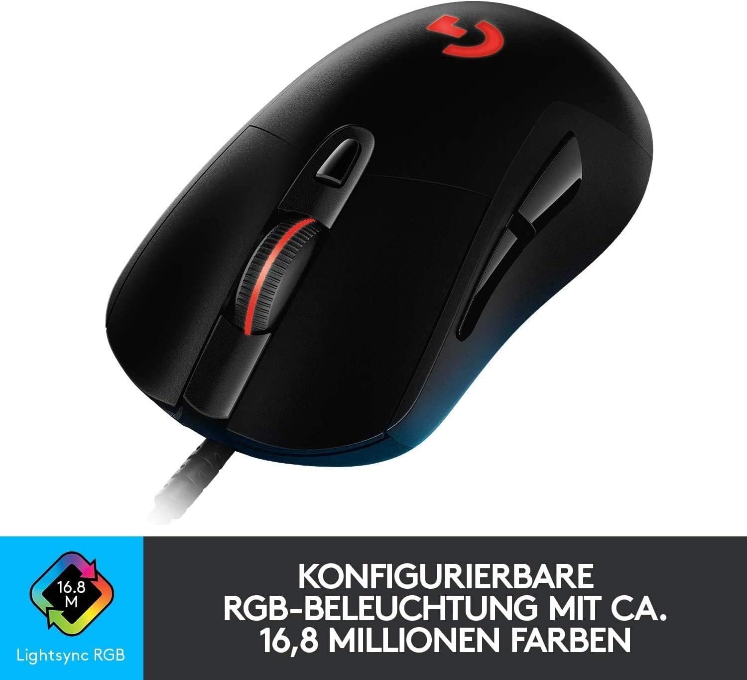 Detalle 2 de Logitech G403 HERO Gaming-Maus – HERO 25K Sensor, LIGHTSYNC RGB, 87 g